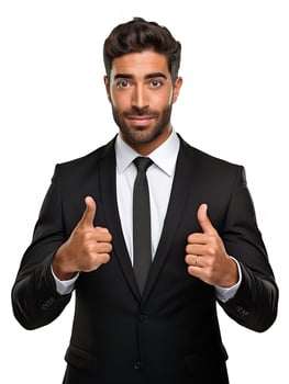 AI generated Male Business Manager Leading Team, AI Generated photo