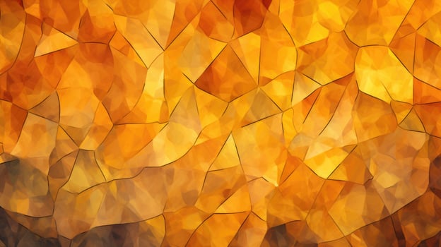 AI generated Citrine gem mosaic, Illustration style of messy watercolor, Ai Generated. photo