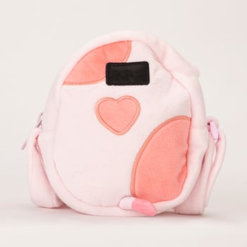 rossbody Unicorn Messenger Children Bag Storage Wallet Handbag Purse baby girls isolated on a white background. zippered and shoulder straps. canvas school backpack. top view. photo