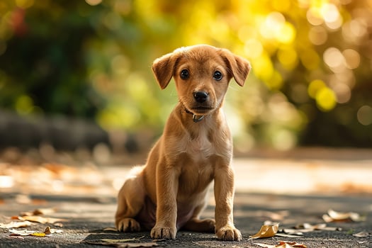 AI generated Photography of a cute dog, National puppy day concept photo
