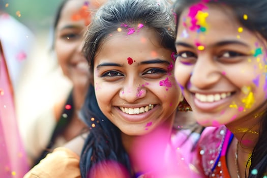 Joyful Smiles during Holi Celebrations photo