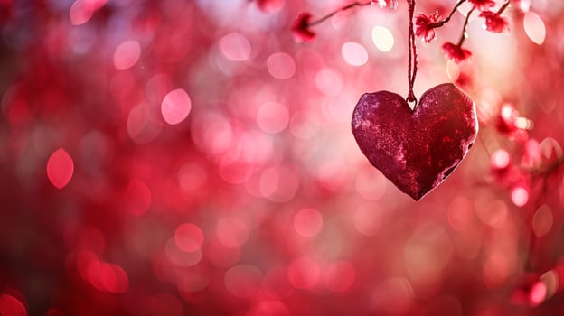 AI generated Happy Valentine's Day background.Promotion and shopping template or background for Love and Valentine's day concept. Wallpaper, flyers, invitation, posters, brochure, banners. photo