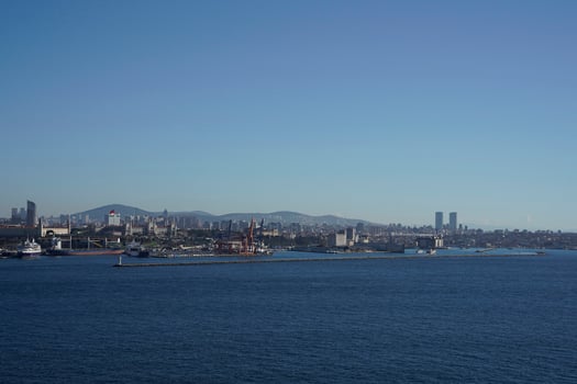 marmara sea view from topkapi palace istanbul turkey photo