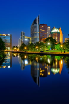 Skyscrapers in The Hague, Netherlands photo
