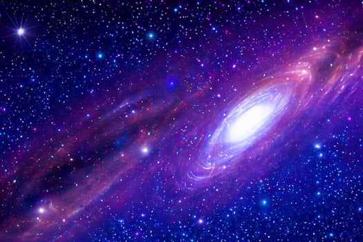 Embarking on a Stellar Journey through the Beautiful Pastel Galaxy, Where Soft Hues and Cosmic Serenity Merge, Unveiling a Celestial Tapestry of Tranquil Beauty and Galactic Splendor photo