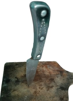 a cooking knife sharp one photo