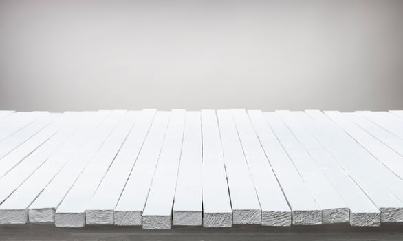 White wooden table for your product presentation photo