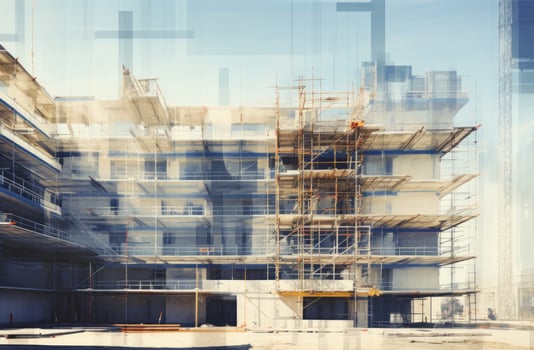 AI generated a construction site under construction photo