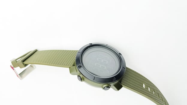 Sport watch isolated on white background photo