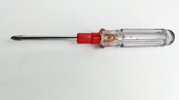 Screwdriver isolated on white background photo