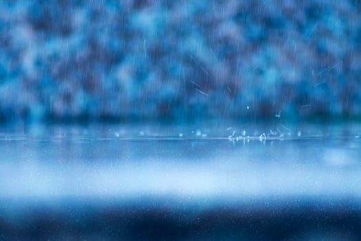 Rain fall on the ground in rains season. photo