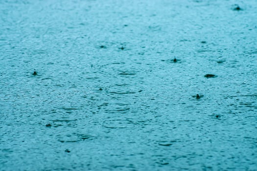 Surface water on a rainy day photo