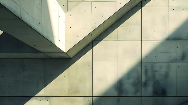 AI generated a view of a concrete structure from below photo