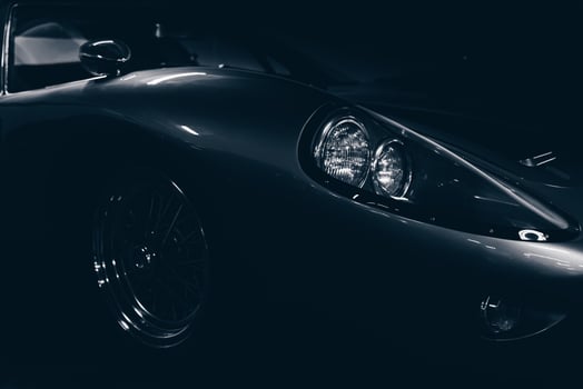 Dark shot of a sports car photo