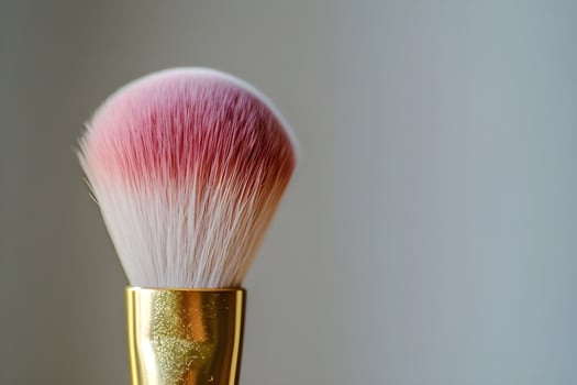 AI generated Pink and Gold Glam Sparkling Beauty in Fresh Makeup Banner photo