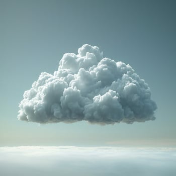 AI generated clouds over the ocean photo