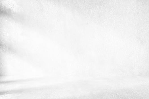 Abstract White Concrete Room Background with Beautiful Light Leak, for Product Presentation Backdrop and Mockup. photo