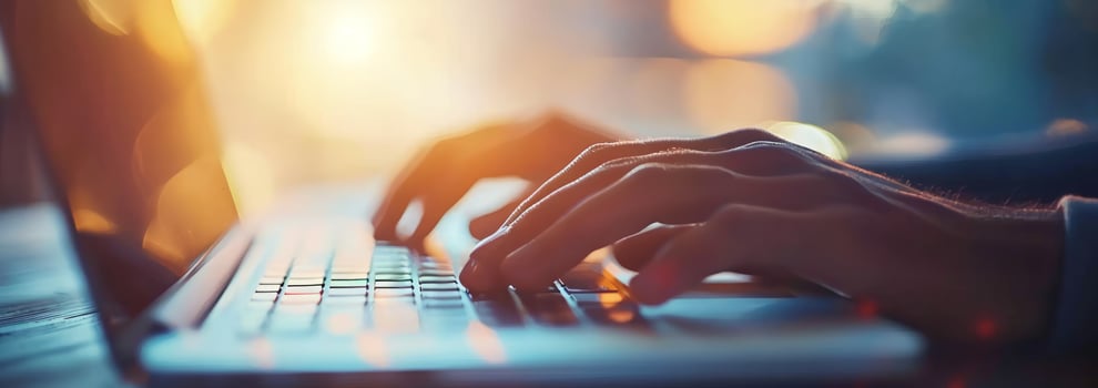 AI generated someone is touching their screen on a laptop photo