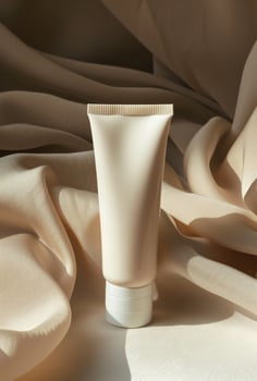 AI generated this is a beauty tube with cream inside of it photo