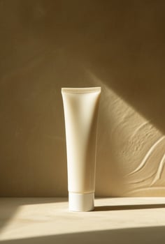 AI generated this is a beauty tube with cream inside of it photo