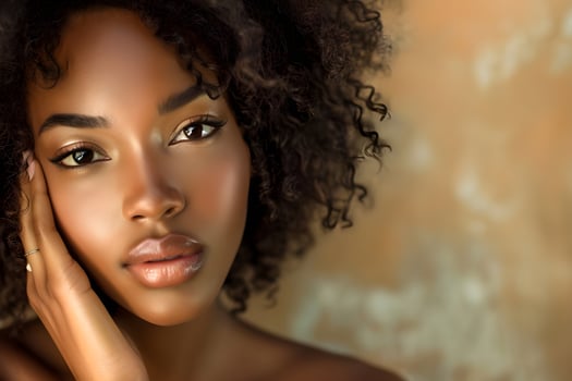 AI generated Simply Beautiful Embrace Natural Woman Beauty with a Fresh Spring Banner photo