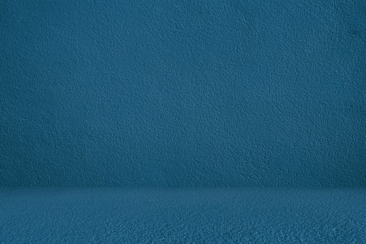 Abstract Blue Concrete Room Background, for Product Presentation, Backdrop, and, Mockup. photo