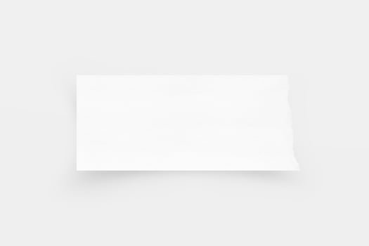 Torn paper edges. Ripped paper texture. Paper tag. White paper sheet for background with clipping path. Close up. photo