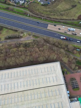 High Angle View of Corby City of Northamptonshire England United Kingdom. November 1st, 2023 photo