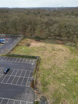 High Angle View of Corby City of Northamptonshire England United Kingdom. November 1st, 2023 photo