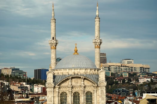 Ortakoy Mosque View from Istanbul Bosphorus cruise photo