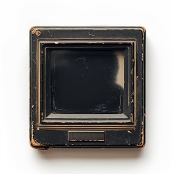 AI generated a black frame with an empty frame isolated photo