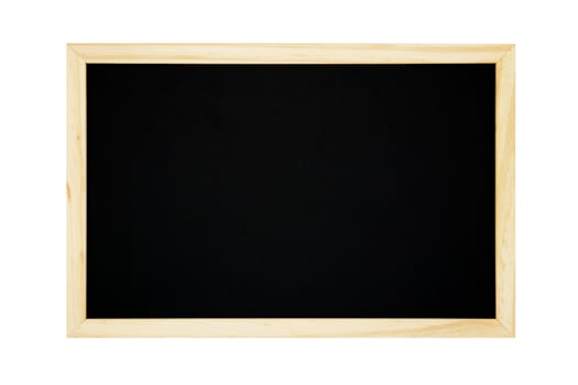 Blank chalkboard on white wood plank background. photo
