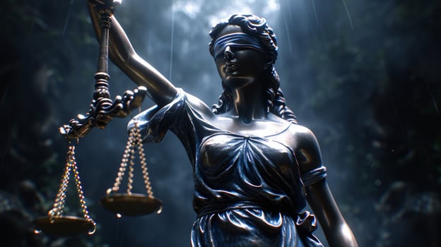 AI generated blindness law for justice lawyer photo