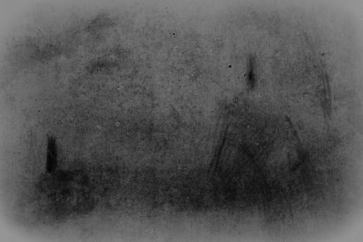 Dirt and Scratches on Gray Film Grains Background, Suitable for Overlay. photo