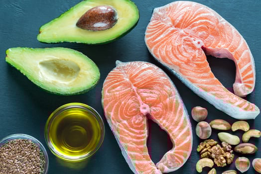 Food with Omega-3 fats photo