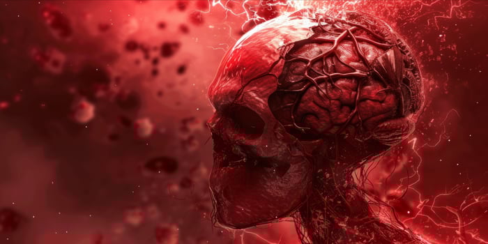 AI generated Cancer Oncology, Tumor with Cancer Cells. Growing Tumor Cells and Malignant Disease Spreading in Human Body, Cancer Treatment photo