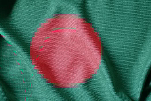 Bangladesh Fabric Flag HD Image photo