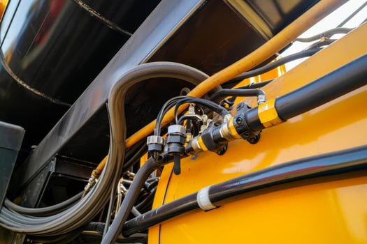 AI generated high pressure hose tube for the automotive industry. Hydraulics photo