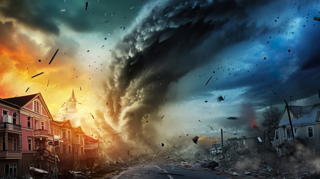 AI generated Unveiling the Power of Nature, Capturing Natural Disasters photo
