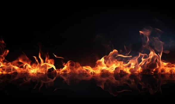 AI generated Abstract blaze fire texture background. photo