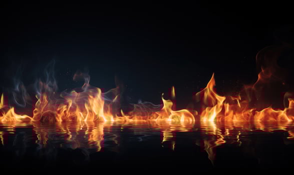 AI generated Abstract blaze fire texture background. photo