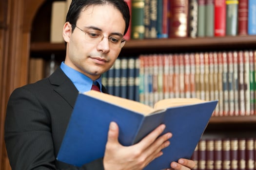 Lawyer reading a book photo