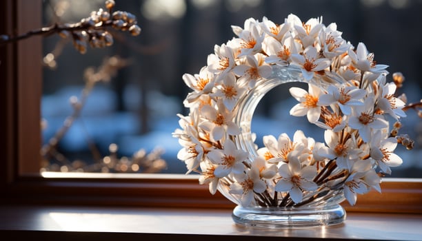 AI generated Freshness and beauty in nature, a floral celebration generated by AI photo