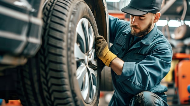 AI generated Expert Technician Ensures a Safe Ride with Winter and Summer Tire Replacements photo
