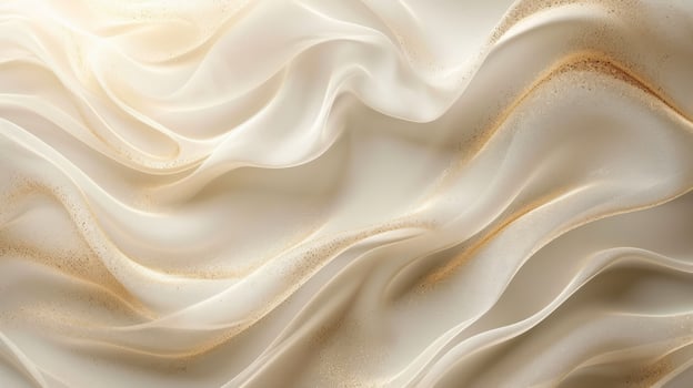 AI generated Abstract cream luxury background with thin gold threads photo