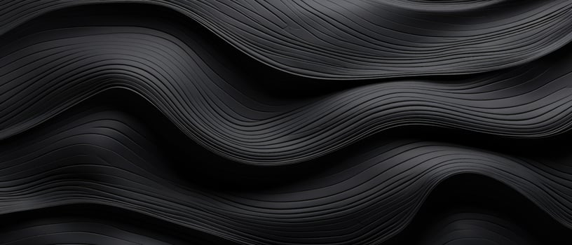 AI generated Detailed and mesmerizing, an abstract closeup of organic dark black and anthracite gray wooden waving waves, Ai Generated. photo