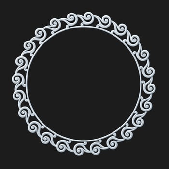 Round classical carved gold frames photo