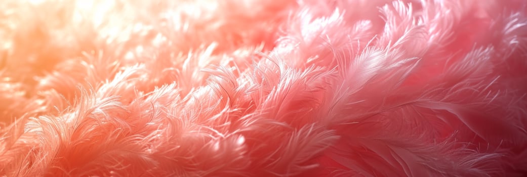 AI generated Abstract fluffy background in orange peach color photo