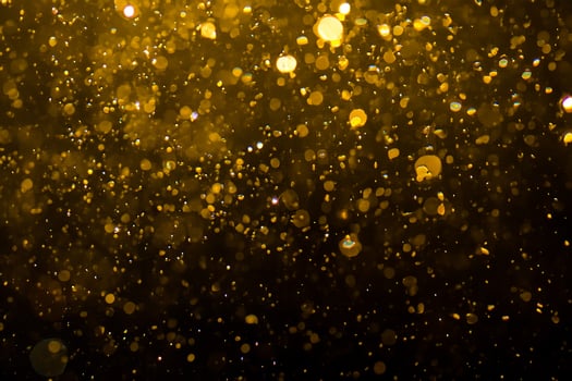 Abstract gold bokeh with black photo