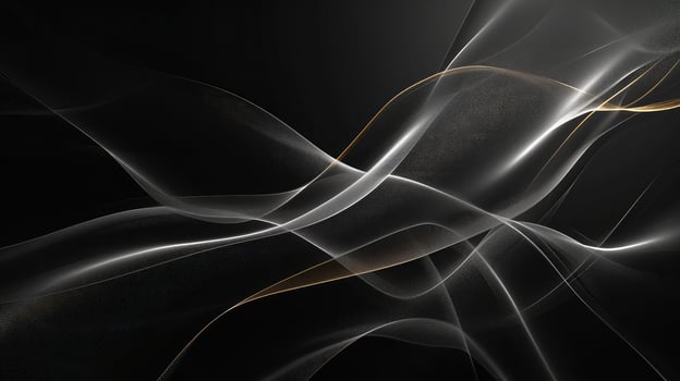 AI generated Modern Black Background Line Light Abstract photo